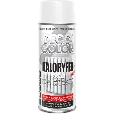 DecoColor Sprej ECO RADIÁTOR bílý, odstín RAL 9016, 400 ml – HobbyKompas.cz