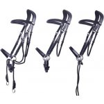 QHP Bezudidlová kožená uzdečka černá – Zboží Dáma