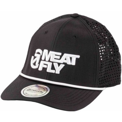 Meatfly Nollie Perfor Cap Black White Revital Černá – Sleviste.cz