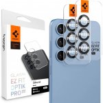 Spigen Glass tR EZ Fit Optik Pro HD 2-balíček černé ochranné sklo na fotoaparát Samsung Galaxy S25 (AGL09092) – Zboží Živě
