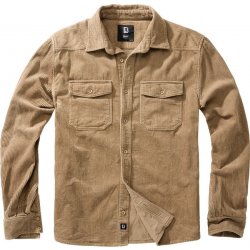 Brandit Corduroy Classic shirt long sleeve camel