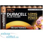 Duracell Plus Power AAA 16ks MN2400B16 – Zboží Mobilmania