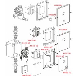 Alcadrain Automatický splachovač WC kov, 6V - napájení z baterie (ASP3KB)