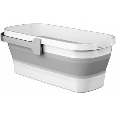 Verk 27463 Skládací silikonová miska 10 L, bílošedá – Zbozi.Blesk.cz