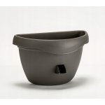Plastia květináč samozavlažovací Siesta na zeď 29 cm antracit – Hledejceny.cz