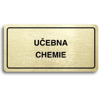 ACCEPT Piktogram UČEBNA CHEMIE - zlatá tabulka - černý tisk – Hledejceny.cz