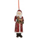 Clayre & Eef Vánoční závěsná ozdoba Santa Claus s koníkem 4*3*11 cm – Hledejceny.cz