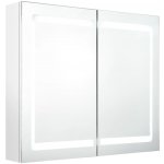 VidaXL LED koupelnová skříňka se zrcadlem zářivě bílá 80 x 12 x 68 cm – Zbozi.Blesk.cz