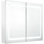 VidaXL LED koupelnová skříňka se zrcadlem zářivě bílá 80 x 12 x 68 cm – Sleviste.cz