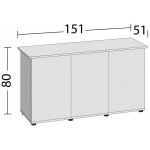 Juwel skříň SBX Rio 450 šedá 151x51x80 cm – Zboží Mobilmania