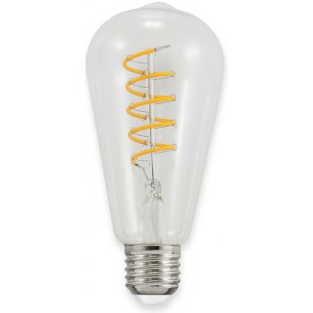 Koloreno LED žárovka E27 4W ST64 Filament Retro Crystal Teplá bílá 2200K