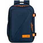 American Tourister TAKE2CABIN Batoh modrý Dark Navy/Radiant Orange 24L – Zboží Mobilmania