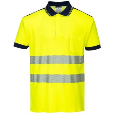 Portwest HI-VIS PW3 T180 reflexní polokošile HV žlutá/námořní modrá L – Zboží Dáma