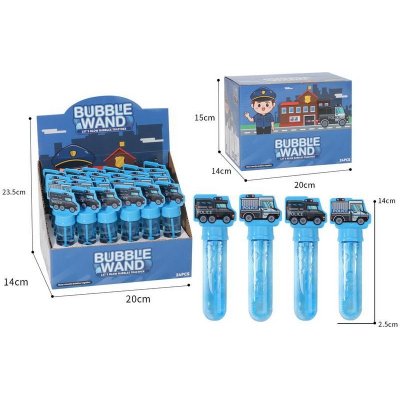 Wiky Bublifuk policejní auto 14 cm – Hledejceny.cz