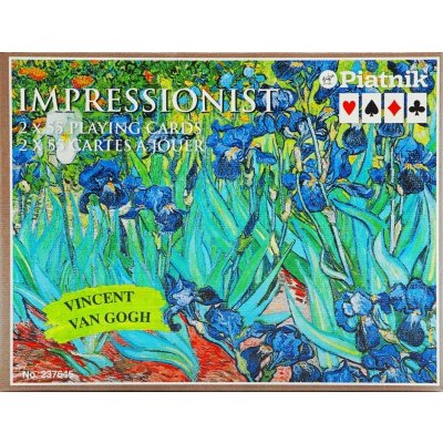 Hrací karty Piatnik 2 balíčky Van Gogh Irysy – Hledejceny.cz