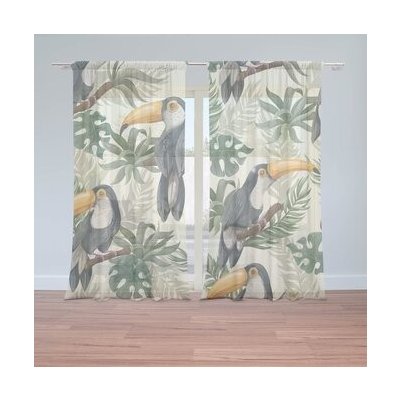 Sablio Záclony Tukan: 2ks 150x250cm – Hledejceny.cz