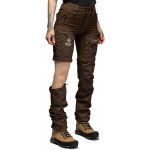 Beyond Nordic Sweden Zip Off hnědé dámské outdoor kalhoty 2v1 Teflon EcoElite – Zboží Mobilmania