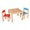 Dětský stoleček s židličkou Hajdalánek stolek Lucas + židličky Luca červená modrá