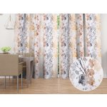 Biante Sametový závěs Tamara TMR-008 Hnědé a šedé pnoucí rostliny 145x190 cm – Hledejceny.cz