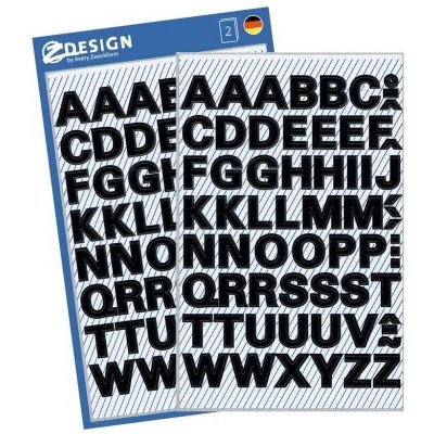 AVERY Z-DESIGN Písmena z černé fólie, malá - 3780 – Zboží Dáma