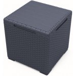 KETER Stůl zahradní s úložným boxem VIGO 37 x 37cm grafit – Zboží Dáma