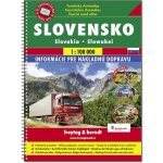 Slovensko 1:100 000 - Autoatlas se značením turistických tras a cyklotras – Sleviste.cz