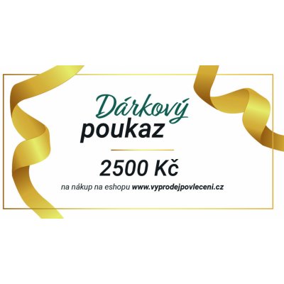 Textilomanie Dárkový poukaz na 2500 Kč Forma poukazu: Tištěný