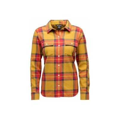 Black Diamond Project Twill LS Shirt Women Amber-Coral Red žlutá – Zboží Dáma