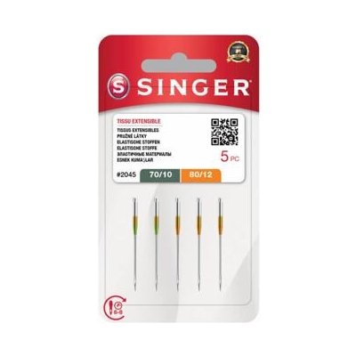 Jehly Singer 2045 - pro šicí stroje - stretch (2x70, 3x80) – Zboží Dáma