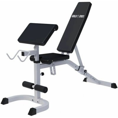 Gorilla Sports nastavitelná šikmá lavička 153 x 55 cm černá/bílá – Hledejceny.cz