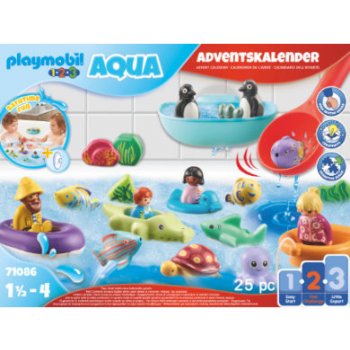 PLAYMOBIL PLAYMOBIL 71086 1.2.3 aqua Adventní kalendář Zábava ve vodě