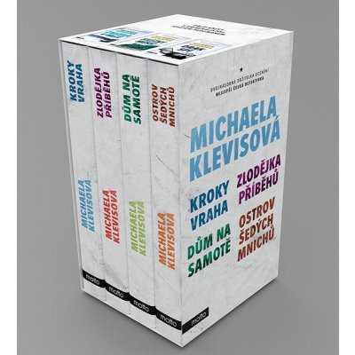 Michaela Klevisová BOX 2 Kroky vraha, Zlodějka příběhů, Dům na samotě, Ostrov šedých mnichů - Michaela Klevisová