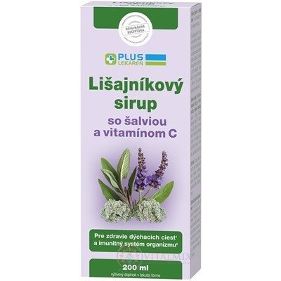 Plus Lékárna Lišejníkový sirup se šalvějí a vitamínem C 200 ml – Hledejceny.cz