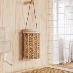 vidaXL Seník pro králíky Ø 15 × 25,5 cm masivní jedlové dřevo 9799.172421 – Hledejceny.cz