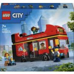 LEGO® City 60407 Červený dvoupodlažní vyhlídkový autobus – Zboží Živě