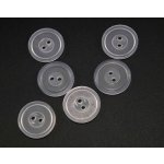 Dírkový knoflík - průhledná - průměr 1,8 cm – Zboží Dáma