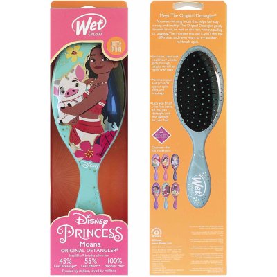 Wet Brush Original Detangler Disney Princess Wholehearted kartáč na vlasy Moana Teal