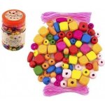 TEDDIES Korálky barevné s gumičkami cca 300 ks v plastové dóze – Zboží Dáma