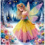 Norimpex Diamantové malování na plátně Zimní víla 23 x 30 cm – Sleviste.cz