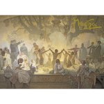 Pohled Alfons Mucha Slovanská epopej – Přísaha Omladiny, krátký – Sleviste.cz