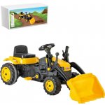 Pilsan Traktor šlapací s přední lžící žlutý – Zboží Mobilmania