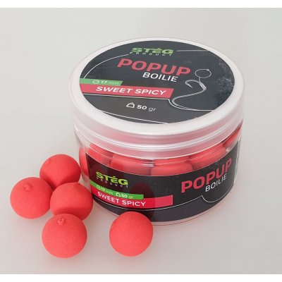 Stég Product Pop Up boilies 50g 17mm Sweet Spicy