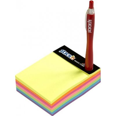 Samolepicí blok na poznámky STICKN Magic Cube 101 × 76 mm, směs 7 neonových barev, 280 listů, 21255 – Hledejceny.cz