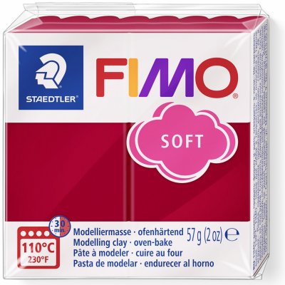 FIMO Soft tmavě červená 57 g – Zbozi.Blesk.cz