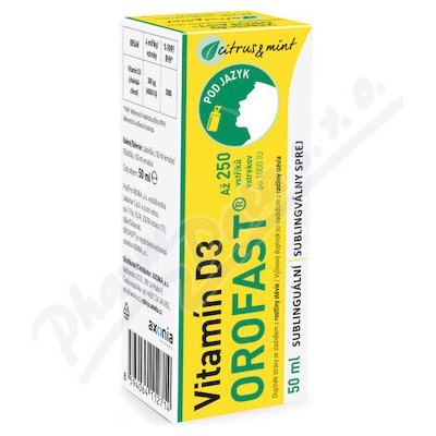 OROFAST Vitamín D3 sublinguální sprej 50 ml – Zboží Mobilmania
