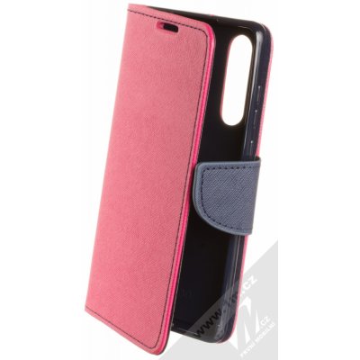 Pouzdro Forcell Fancy Book Huawei P30 růžové modré – Zboží Mobilmania