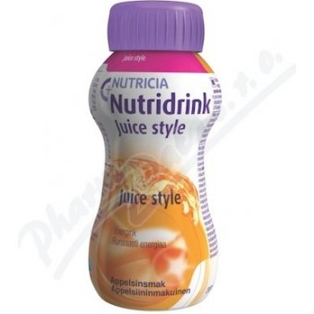 NUTRIDRINK JUICE STYLE S PŘÍCHUTÍ POMERANČOVOU POR SOL 4X200ML