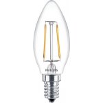Philips LED žárovka svíčka filament Classic 2-25W E14 827 B35 CL G ND 250Lm – Hledejceny.cz