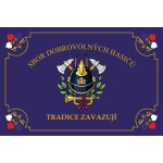 Hasičská vlajka tradiční - modrá - 100x150cm Luxflag - tunel, karabina – Hledejceny.cz