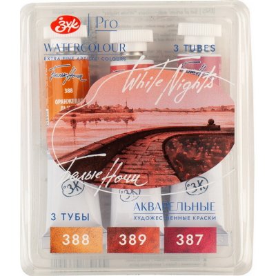 St. Petersburg Neva Palette White Nights 3 akvarelové tuby v blistru Skin – Zboží Dáma